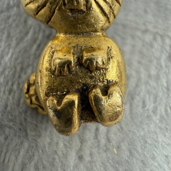 Vintage Gold-Tone Bunny Rabbit Lapel Pin Brooch Tie Tack Easter Holiday - Picture 4 of 16